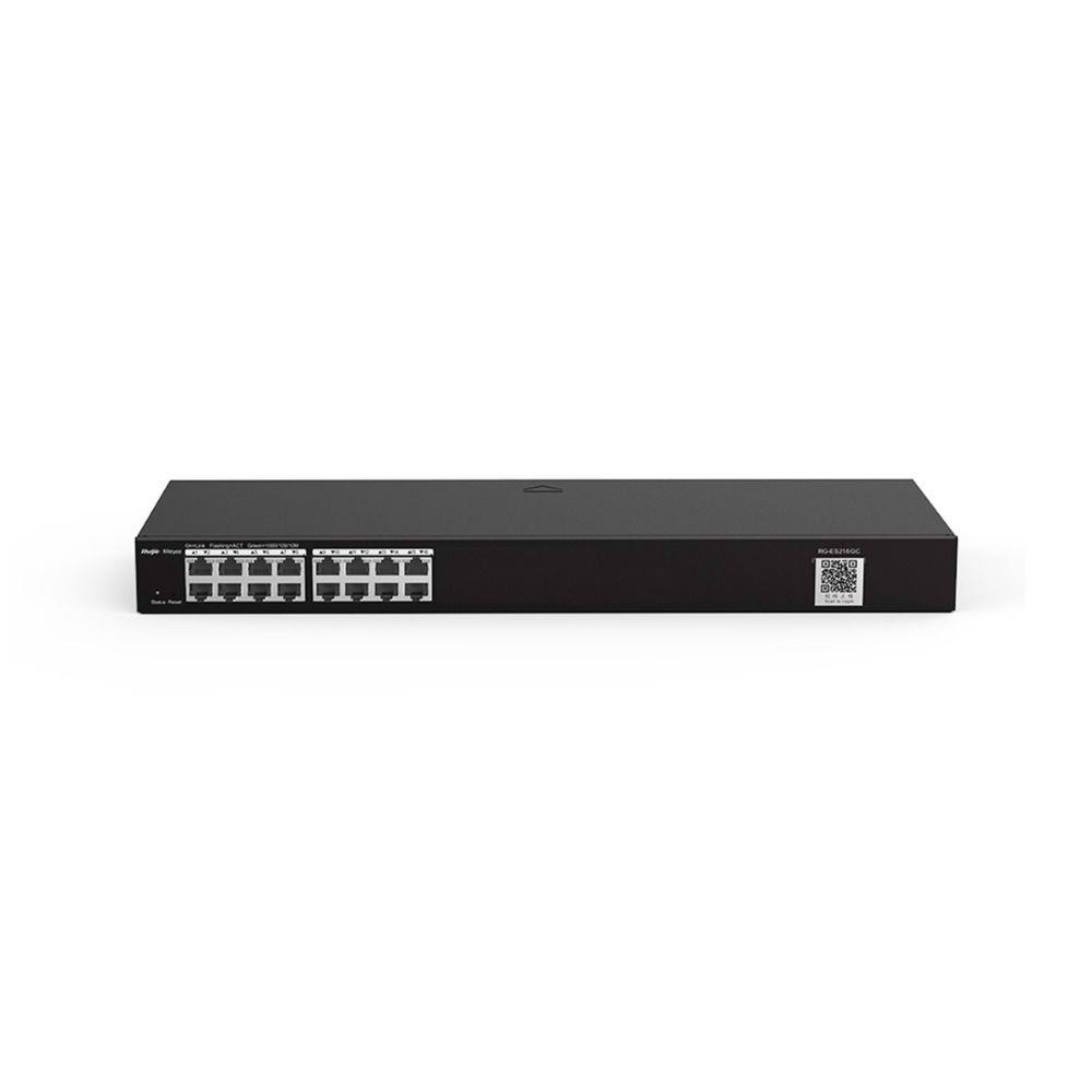 RUIJIE RG-ES216GC 16 PORT 10/100/1000 RUIJIE CLOUD YONETILEBILIR RACK MOUNT SWITCH METAL KASA
